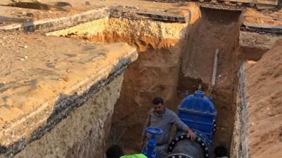 رئيس جهاز الشروق يتابع ازدواج خط الطرد ويشدد على إعادة الشيء لأصله للطرق