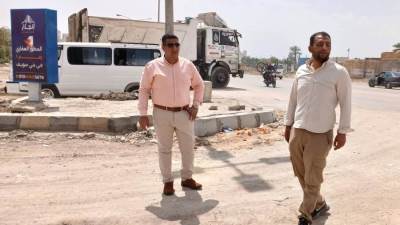  المهندس أحمد عبد اللاه يتفقد أعمال تطوير الطرق يبنى سويف الجديده