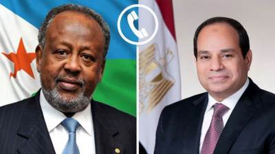  السيسي يجري اتصالًا هاتفيًا برئيس جمهورية جيبوتي