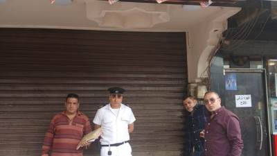 الجيزة: تشميع 5 مقاهي وكافيهات متعدية على حرم الطريق بشارع خاتم المرسلين