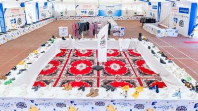 دكان الفرحة بالإسكندرية يوزع 41 ألف قطعة ملابس و1500 كرتونة مواد غذائية