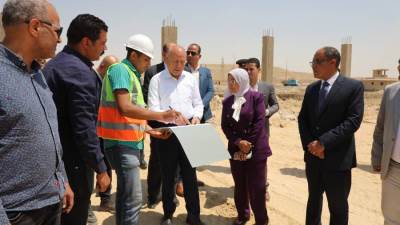 محافظ القاهرة يتفقد الإنشاءات بمشروع  شتلر الكلاب الضالة بالتبين