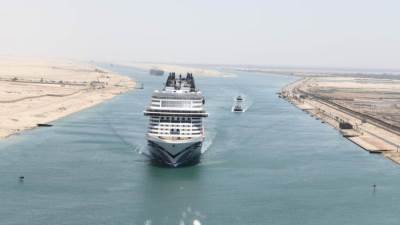 سفينة الركاب السياحية «MSC EURIBIA»  تعبر قناة السويس