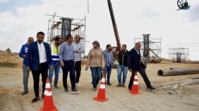 رئيس جهاز السويس الجديدة تتابع تنفيذ كوبري الربط الاستراتيجي والموزع الكهربائي الرئيسي