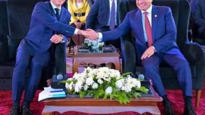 «السيسي» و«ماكرون» يفتتجان جامعة  سنجور