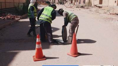 رئيس جهاز حدائق أكتوبر يوجه برفع كفاءة مرافق المياه والصرف الصحي