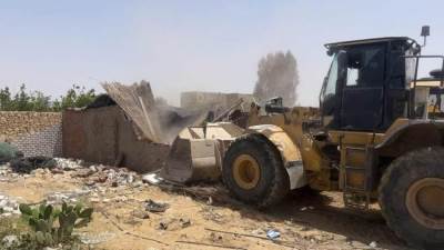جهاز العبور الجديدة يزيل مخالفات بنائية على مساحة 8 فدان بجمعية عرابي
