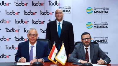 "تنمية المشروعات" يوقع عقدي تمويل بـ200 مليون جنيه مع "تدبير" لدعم المشروعات الصغيرة 