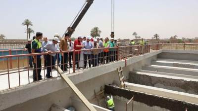 نائب وزيرة الإسكان يتابع مشروعات مياه الشرب والصرف الصحي بأسيوط
