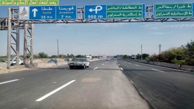 فتح حركة المرور باتجاه “القاهرة-الإسكندرية” بكوبري بنها النيل على طريق الإسكندرية الزراعي