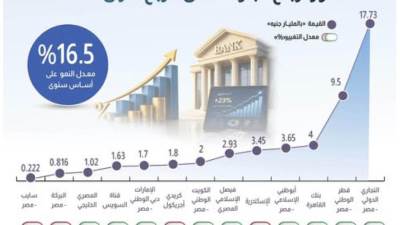 أرباح 13 بنكاً في مصر ترتفع لـ50.45 مليار جنيه بالربع الأول 2026
