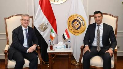 بعثة صادرات أيرلندية تزور مصر قريباً ودراسة لإنشاء مجلس أعمال مصري أيرلندي مشترك