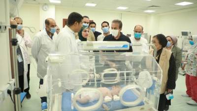 وزير الصحة يتفقد مشروع مستشفى أبو قرقاص الجديد ومستشفى دير مواس التخصصي