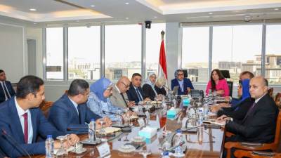 وزيرة الإسكان تبحث مع محافظ الوادي الجديد المشروعات التنموية بالمحافظة