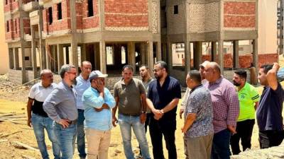 رئيس جهاز العبور الجديدة يتابع ترفيق عمارات سكن كل المصريين