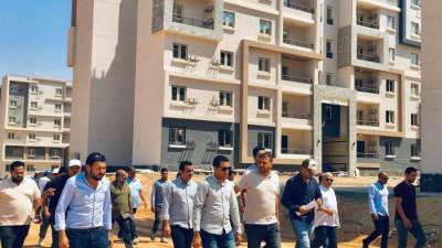 المهندس أحمد العربي يتفقد مشروعات الإسكان المتوسط بالـ 90 فدان بحدائق العاصمة