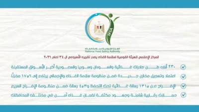  230 ألف طن صادرات غذائية لمصر في 6 أيام