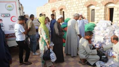 في استجابة فورية من وزير الزراعة.. قافلة مساعدات لأهالي كلابشة بأسوان