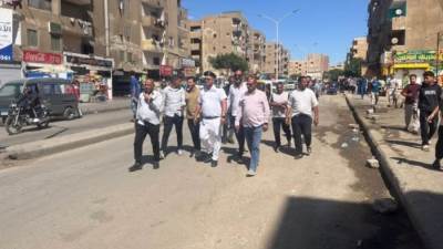 جهاز مدينة 6 أكتوبر يواصل حملاته المكبرة لرفع الإشغالات بالقطاع الجنوبي