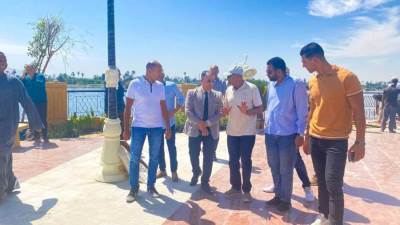  رئيس جهاز تعمير البحر الأحمر يتفقد مشروع تطوير كورنيش النيل بأرمنت