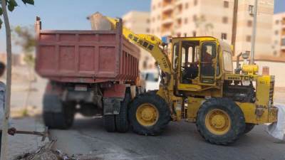 "حدائق أكتوبر": أعمال مكثفة بالنخيل ٢ ودار مصر وڤالي تاورز للإرتقاء بالنظافة