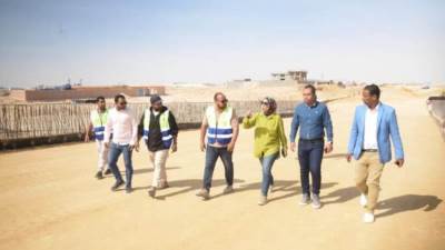 رئيس جهاز السويس الجديدة تتابع تنفيذ كوبري الربط الاستراتيجي