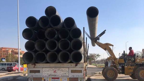 رئيس جهاز الشروق يتابع مشروع ازدواج خط الطرد بين محطتي الرفع 2 و3