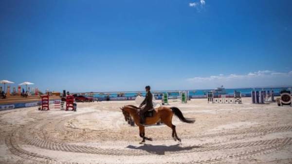 وزارة السياحة والآثار ترعى بطولتي كأس العالم للسباحة وكأس مصر للفروسية بسوما باي