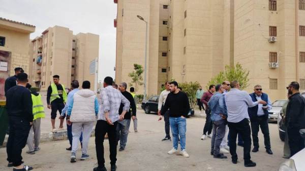  المهندس ياسر عبد الحليم  يتفقد مستوى الخدمات بمدينة حدائق أكتوبر