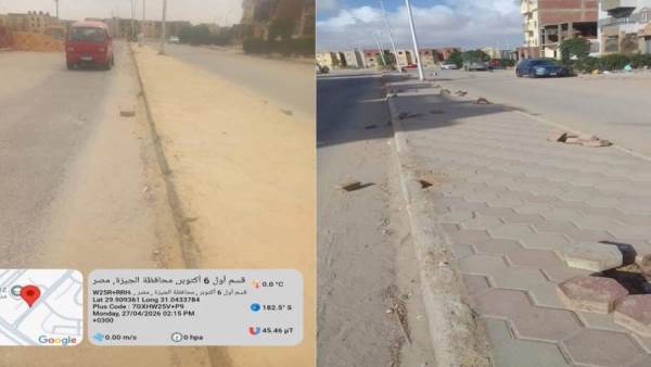 رئيس جهاز حدائق أكتوبر: استمرار أعمال صيانة الطرق لإعادة رسم ملامح التطوير