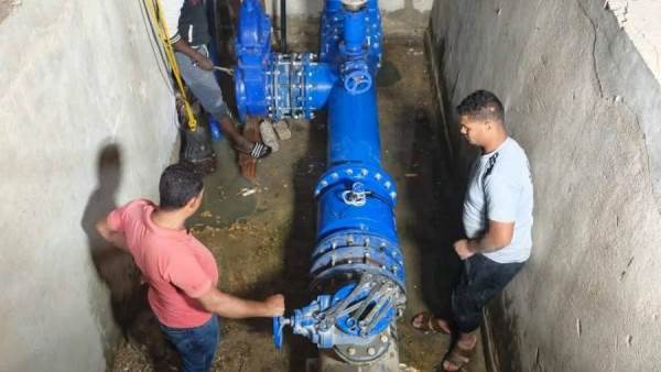 جهاز مدينة الشروق ينتهي من ربط خط طرد صرف صحي قطر 500 مم